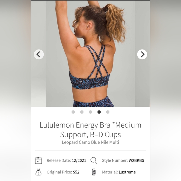 Lululemon Energy Bra Size 6 - Picture 2 of 7